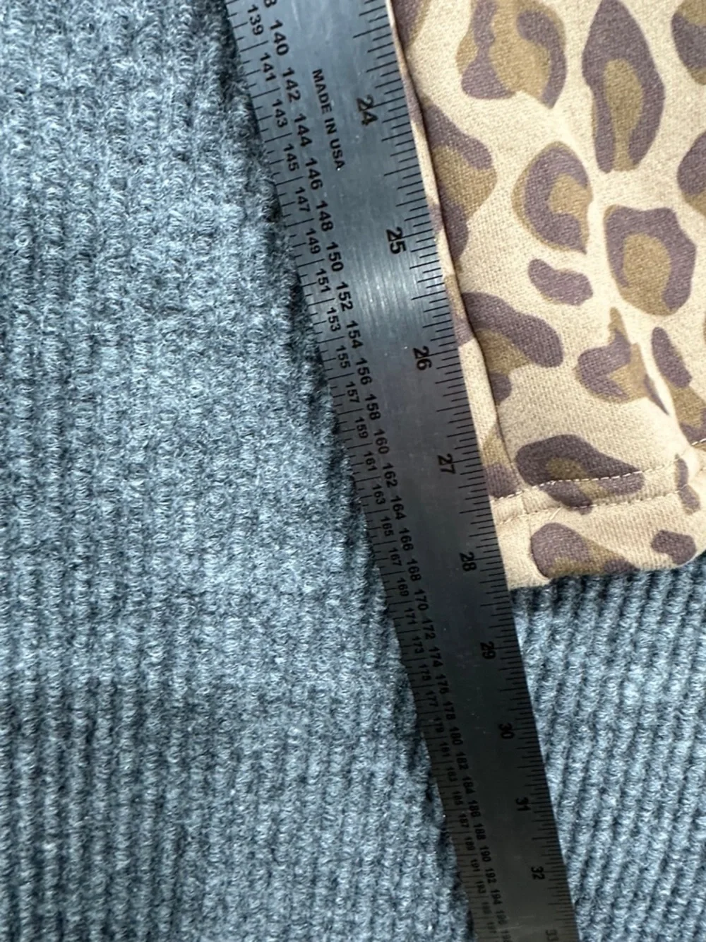 Comfrt Women’s Tan Leopard Print Pants - Picture 5 of 5